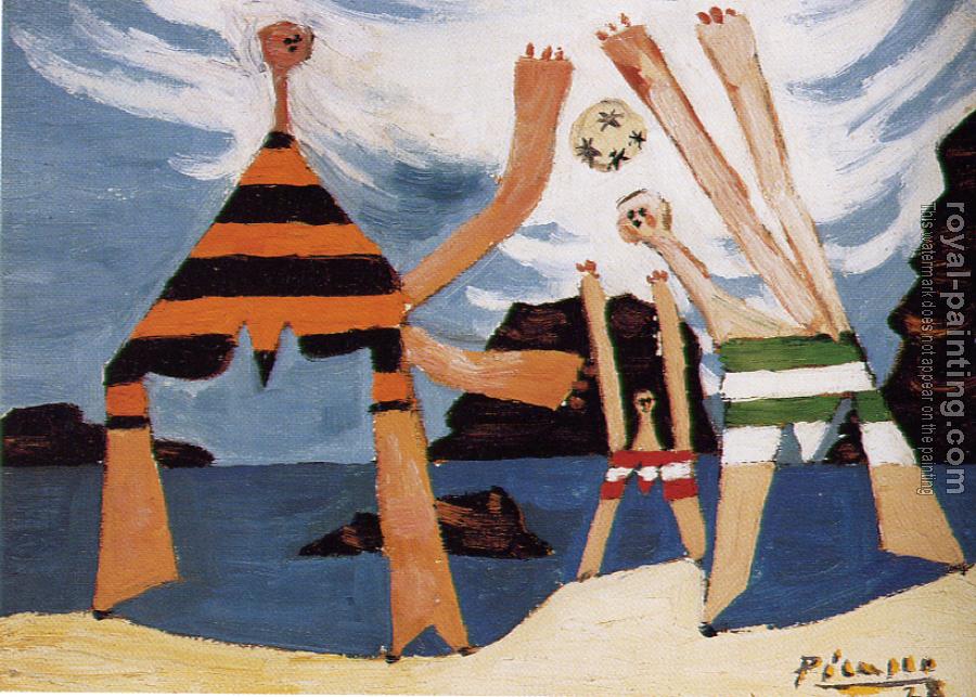 Pablo Picasso : bathers with a ball